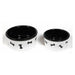Hounds Ceramic Black and White Dog Bowls Assorted Sizes Dog Accessories Hounds   
