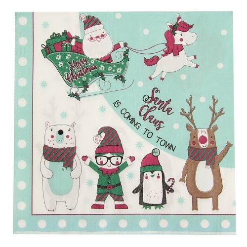 Christmas Characters Kids Napkins 25 Pk Christmas Tableware FabFinds   