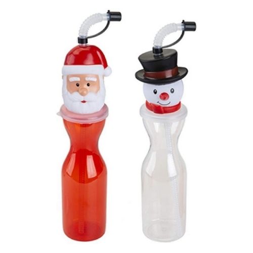 Christmas Character Drinking Bottle Assorted Designs Christmas Accessories FabFinds   