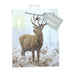 Stag in Wintery Scene Christmas Gift Bag Medium Christmas Gift Bags & Boxes Giftmaker   