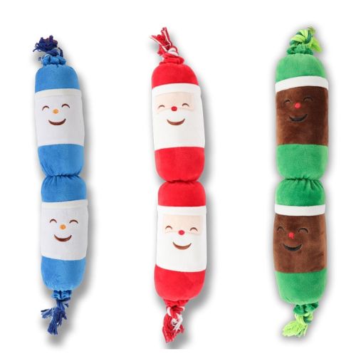 Christmas Character Cracker Rope Dog Toy Assorted Styles Dog Toy Paws Behavin' Badly   