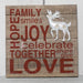 Family Love & Joy Christmas Wall Plaque Christmas Decorations The Satchville Gift Company   