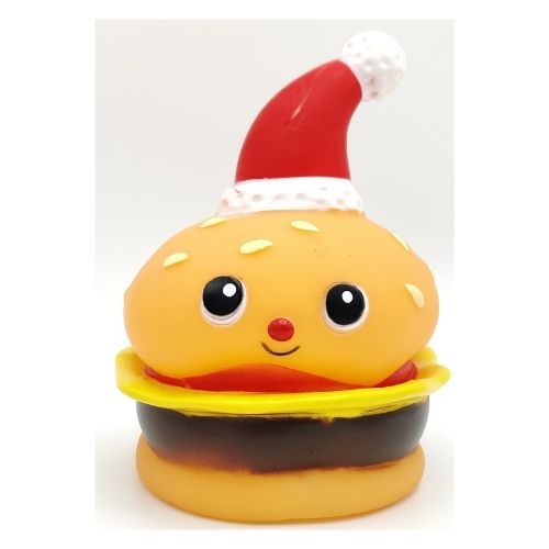Christmas Fast Food Squeaky Pet Toy Christmas Gifts for Dogs FabFinds Burger  