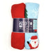 Christmas Santa Fleece Throws 100 x 150cm 2Pk Christmas Cushions & Throws FabFinds   