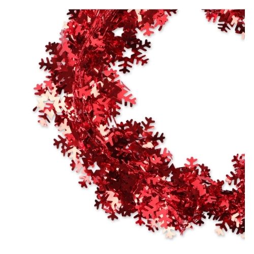 Garland Wire Tinsel Assorted Colours 7.5M Christmas Garlands, Wreaths & Floristry FabFinds Red  