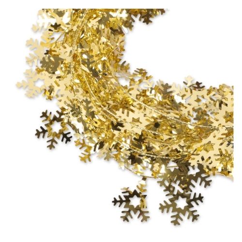 Garland Wire Tinsel Assorted Colours 7.5M Christmas Garlands, Wreaths & Floristry FabFinds Gold  