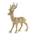 Glitter Reindeer Christmas Decoration Assorted Colours Christmas Decoration FabFinds Gold  