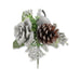Christmas Glitter Rose Pick Decoration Assorted Colours Christmas Decoration FabFinds Silver  