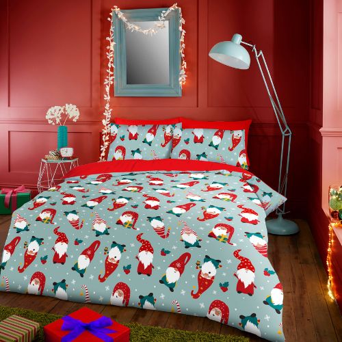 Coloroll Bedding Coloroll Christmas Gonk Duvet Set Assorted Sizes - FabFinds