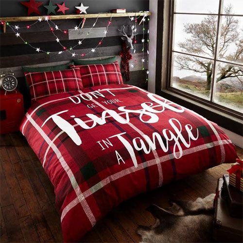 Coloroll Bedding Coloroll Christmas Tinsel in a Tangle Duvet Set - FabFinds