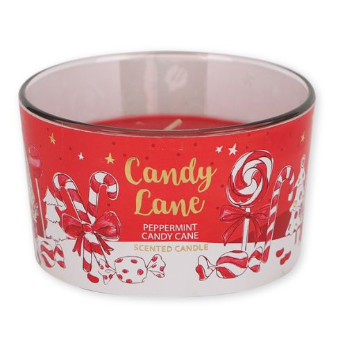 Peppermint Candy Cane Christmas Scented Candle 12oz Candles FabFinds   