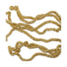 Thin Rope Tinsel 4m Assorted Colours Christmas Tinsel FabFinds Gold  