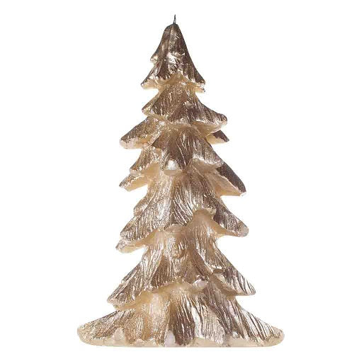 Christmas Tree  Glitter Candle - Assorted Colours Christmas Candles & Holders Home Collection Gold  
