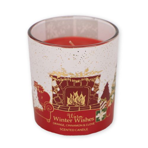 Warm Winter Wishes Christmas Scented Jar Candle 4oz Candles FabFinds   