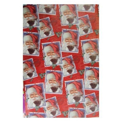 Traditional Santa Christmas Gift Wrap 10m Christmas Wrapping & Tissue Paper FabFinds   