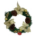 50cm Poinsettia & Cone Wreath - Assorted Colours Christmas Garlands, Wreaths & Floristry FabFinds Gold  