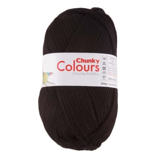 Red & Black Two Tone Chunky Knitting Yarn 200g — FabFinds