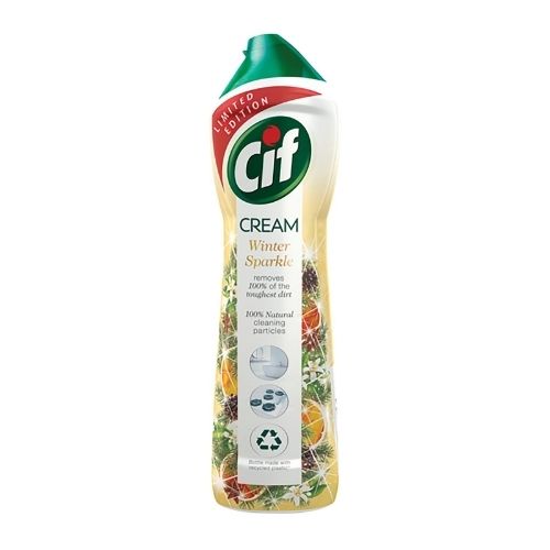 Cif Cream Winter Sparkle Cleaner 500ml Household Cleaning Products Cif   