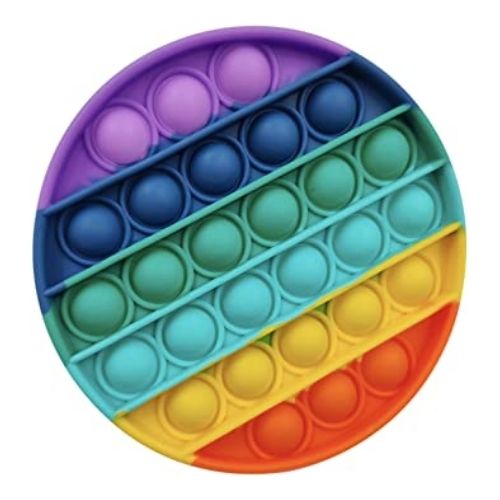 Rainbow Pops Fidget Pops Assorted Shapes Toys FabFinds Circle  