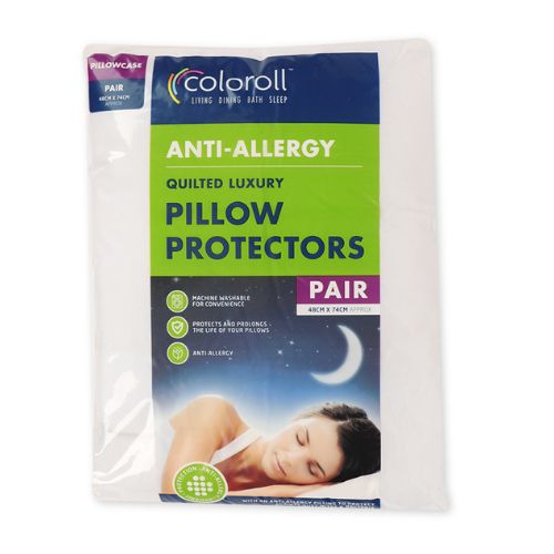 Coloroll Bedding Coloroll Anti-Allergy Pillow Protector 2 Pack - FabFinds