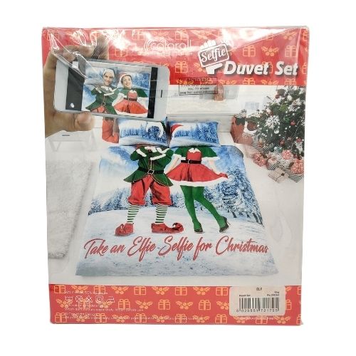 Coloroll Bedding Coloroll Christmas Elfie Selfie Duvet Set — FabFinds