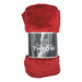 Coloroll Plain Plannel Throw 130cm x 160cm Throws & Blankets Coloroll Red  