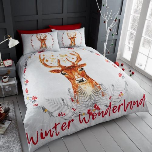 Coloroll Bedding Coloroll Winter Wonderland Christmas Duvet Set King - FabFinds