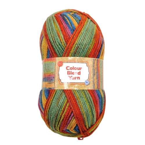 Colour Blend Knitting Yarn Assorted Colours 150g Knitting Yarn & Wool FabFinds Green  