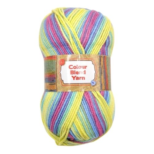 Colour Blend Knitting Yarn Assorted Colours 150g Knitting Yarn & Wool FabFinds Yellow  