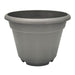 Garden Essentials Round Bell Plant Pot 22cm Assorted Colours Plant Pots & Planters Garden Essentials Grey  