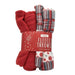 2 Pack Christmas Checkered Fleece Throws 100cm x 150cm Christmas Cushions & Throws FabFinds   