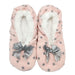 Ladies Cosy Toes Slippers Pink & Grey Dots Slippers Love to Laze   