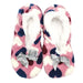 Ladies Cosy Toes Slippers Pink & Blue Hearts Slippers Love to Laze   