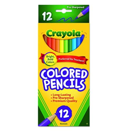 Crayola Coloured Pencils 12 Pack Crayons Crayola   