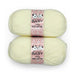 Bonjour Baby Pastel Double Knitting Yarn 2x100g Assorted Colours Knitting Yarn & Wool FabFinds Cream  
