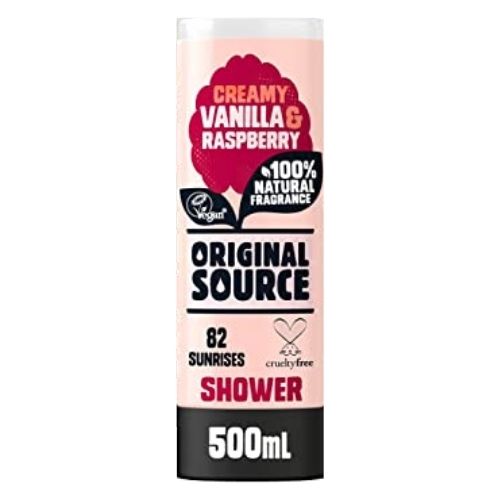 Original Source Vanilla & Raspberry Shower Gel 500ml Shower Gel & Body Wash FabFinds   