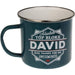 Enamel Personalised Coffee Mug David Mugs FabFinds   