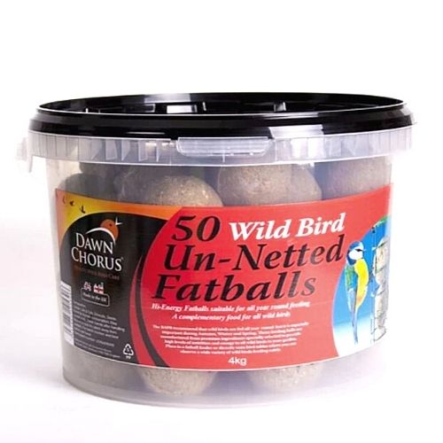 Dawn Chorus Un-Netted Fat Balls Wild Bird Food Tub 50 Pk Bird Food & Seeds FabFinds   
