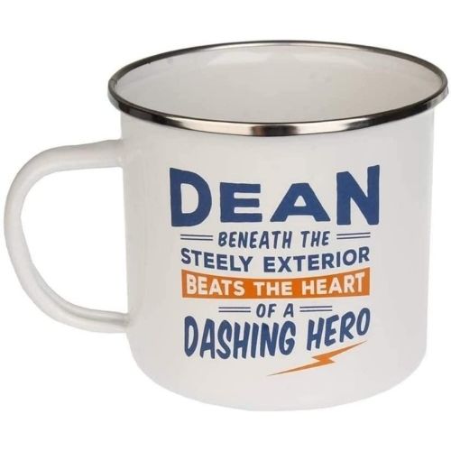 Enamel Personalised Coffee Mug Dean Mugs FabFinds   