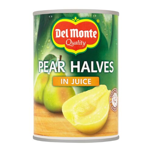 Del Monte Pear Halves In Juice 415g Soft Fruits Del Monte   