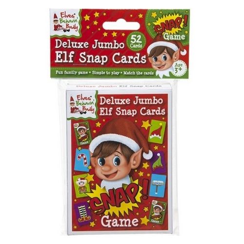 Elves Behavin' Badly Deluxe Jumbo Elf Snap Cards 52 Cards Elves Behavin' Badly Elves Behavin' Badly   