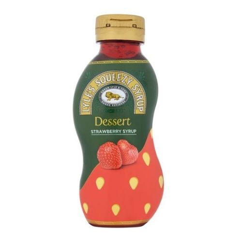Lyles Squeezy Strawberry Dessert Syrup 325g Home Baking Lyles   