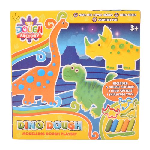 The Dough Factory Dino Modelling Dough Playset Arts & Crafts Nixy Toys   