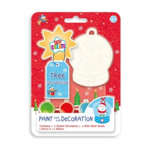 Paint Your Own Tree Decoration Snowglobe Christmas Decoration Kids Create   