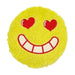 The Pet Hut Disk Squeaky Face Plush Dog Toy Dog Toys The Pet Hut Yellow Heart Eyes  
