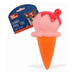 Pet Touch Doggy Play Toy Ice Cream Cone Assorted Colours Dog Toy Pet Touch Raspberry sauce  