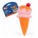 Pet Touch Doggy Play Toy Ice Cream Cone Assorted Colours Dog Toy Pet Touch Orange sauce  