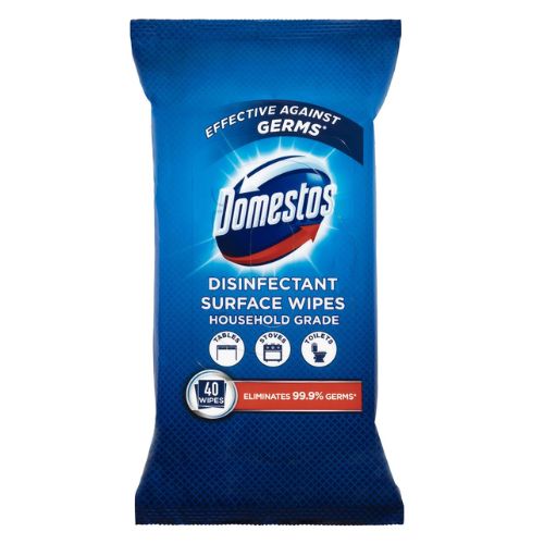 Domestos Disinfecting Surface Wipes 40 Pack Cleaning Wipes Domestos   