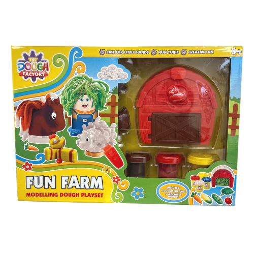 The Dough Factory Fun Farm Modelling Dough Playset Arts & Crafts Nixy Toys   