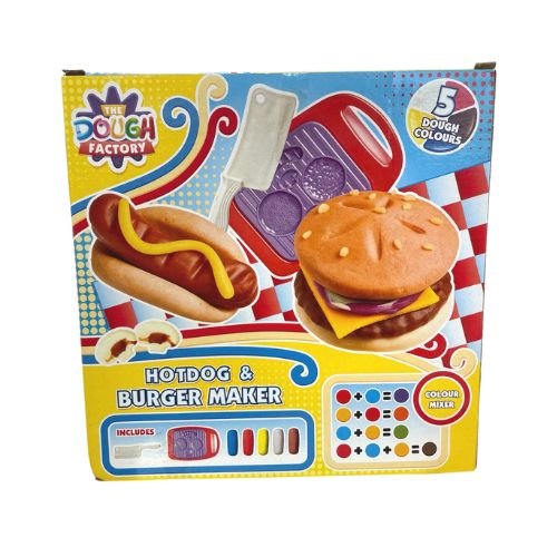 The Dough Factory Hotdog & Burger Maker Modelling Dough Playset — FabFinds